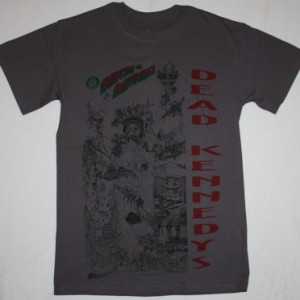 DEAD KENNEDYS BEDTIME FOR DEMOCRACY'86  NEW GREY CHARCOAL T-SHIRT