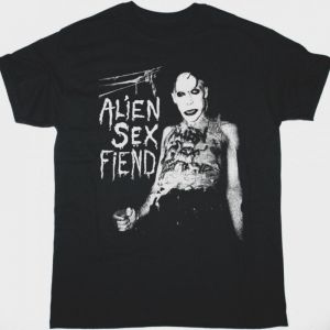 ALIEN SEX FIEND NIK FIEND NEW BLACK TSHIRT