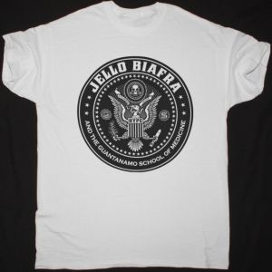 JELLO BIAFRA AND THE GUANTANAMO SCHOOL OF MEDICINE LOGO NEW WHITE T-SHIRT