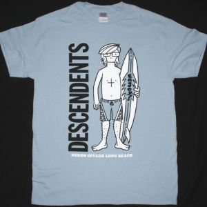 DESCENDENTS LONG BEACH, CA NEW LIGHT BLUE T SHIRT