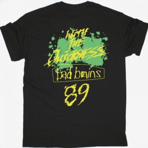 BAD BRAINS WITH THE QUICKNESS 89 NEW BLACK T SHIRT