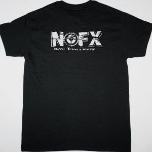 NOFX NEVER TRUST A HIPPIE NEW BLACK T SHIRT