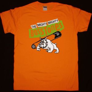 THE MIGHTY MIGHTY BOSSTONES PUNK SAFETY NEW ORANGE T-SHIRT