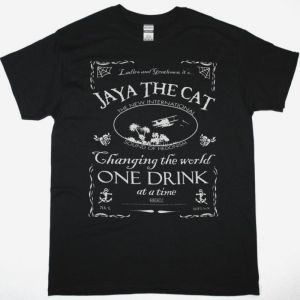 JAYA THE CAT ONE DRINK NEW BLACK T-SHIRT