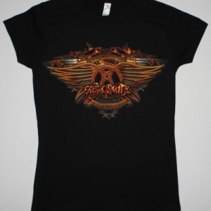 AEROSMITH AEROFORCE ONE TOUR DATES 2014 NEW BLACK LADY T-SHIRT
