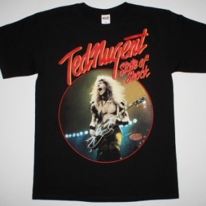 TED NUGENT STATE OF SHOCK 79 NEW BLACK T-SHIRT
