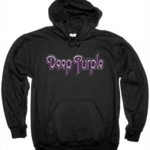 DEEP PURPLE LOGO NEW BLACK HOODIE