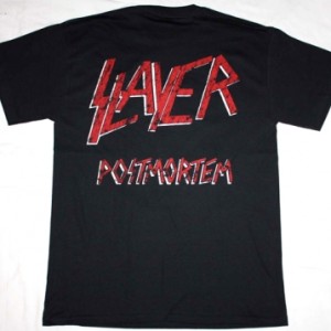 SLAYER POST MORTEM '86  NEW BLACK T-SHIRT