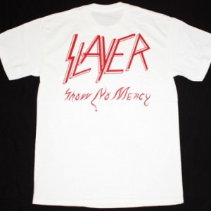 SLAYER SHOW NO MERCY'83 NEW WHITE T-SHIRT