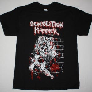 DEMOLITION HAMMER BRUTAL SKULL ATTACK NEW BLACK T-SHIRT