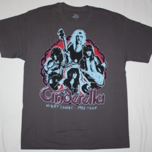 CINDERELLA NIGHT SONGS'86  NEW CHARCOAL GREY T-SHIRT