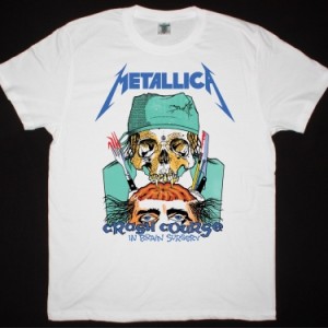 METALLICA CRASH COURSE IN BRAIN SURGERY NEW WHITE T SHIRT