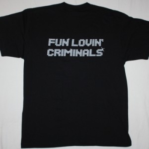 FUN LOVIN CRIMINALS BAND NEW BLACK T-SHIRT