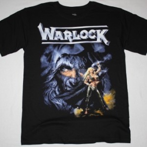 WARLOCK TRIUMPH AND AGONY 87  NEW BLACK T-SHIRT