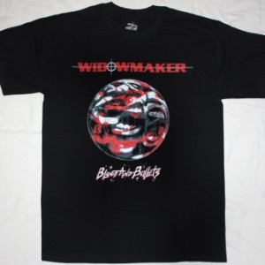 WIDOWMAKER BLOOD AND BULLETS'92  NEW BLACK T-SHIRT