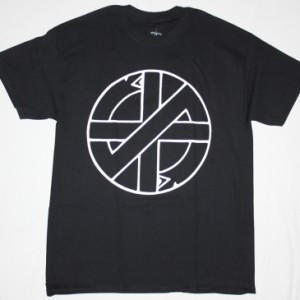 CRASS LOGO PUNK  NEW BLACK T-SHIRT