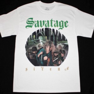 SAVATAGE SIRENS'83 NEW WHITE T-SHIRT