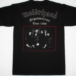 MOTORHEAD ORGASMATRON TOUR 1986 NEW BLACK T-SHIRT