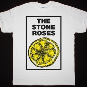 THE STONE ROSES LEMON NEW WHITE T-SHIRT