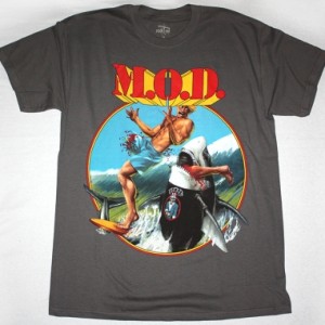 M.O.D. SURFIN' M.O.D.88 NEW GREY T-SHIRT