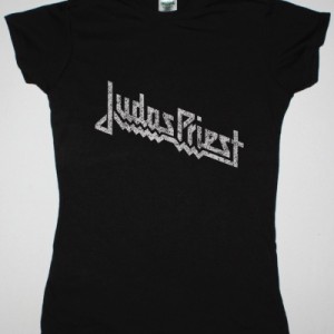 JUDAS PRIEST VINTAGE LOGO NEW BLACK LADY T-SHIRT