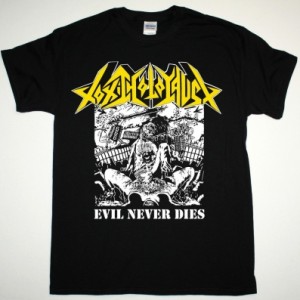 TOXIC HOLOCAUST EVIL NEVER DIES NEW BLACK T SHIRT