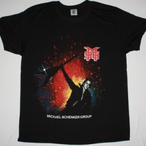 MICHAEL SCHENKER GROUP  MICHAEL SHENKER TOUR 82 NEW BLACK T-SHIRT