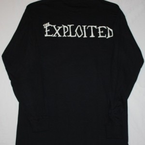 THE EXPLOITED DEATH BEFORE DISHONOUR'87  NEW BLACK LONG SLEEVE T-SHIRT