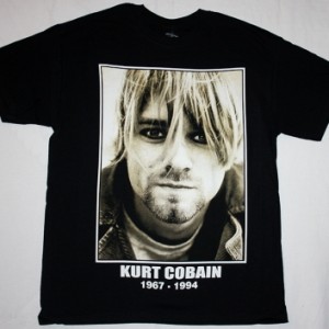 KURT COBAIN 1967-1994 NEW BLACK T-SHIRT