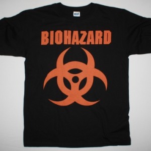 BIOHAZARD LOGO NEW BLACK T-SHIRT