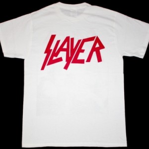 SLAYER BAND CLASSIC LINE UP NEW WHITE T-SHIRT