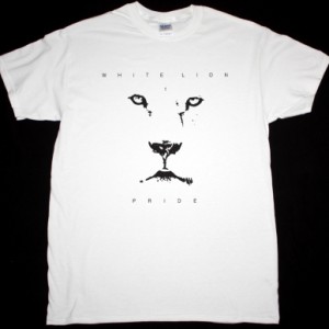 WHITE LION PRIDE NEW WHITE T-SHIRT