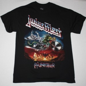 JUDAS PRIEST PAINKILLER 1990 NEW BLACK T-SHIRT