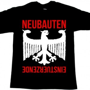 EINSTÜRZENDE NEUBAUTEN RICHTERSKALA'87 NEW BLACK T-SHIRT