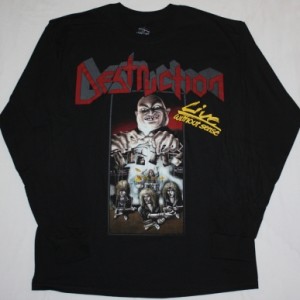DESTRUCTION LIVE WITHOUT SENSE'89  BLACK LONG SLEEVE T-SHIRT