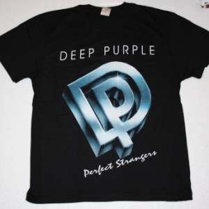 DEEP PURPLE PERFECT STRANGERS'84 NEW BLACK T-SHIRT