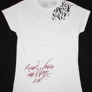 ROGER WATERS  A THEFT LADY NEW WHITE T-SHIRT