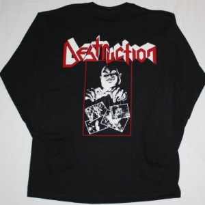 DESTRUCTION LIVE WITHOUT SENSE'89  BLACK LONG SLEEVE T-SHIRT