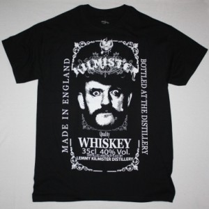 LEMMY KILLMISTER WHISKEY NEW BLACK T-SHIRT