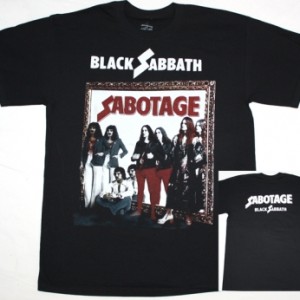 BLACK SABBATH SABOTAGE NEW BLACK T-SHIRT