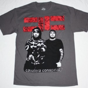 CAVALERA CONSPIRACY PHOTO NEW GREY CHARCOAL T-SHIRT