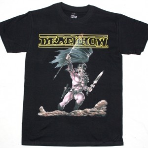 DEATHROW RAGING STEEL'87 NEW BLACK T-SHIRT