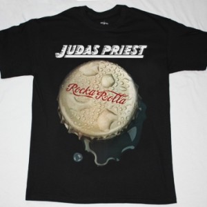 JUDAS PRIEST ROCKA ROLLA'74  NEW BLACK T-SHIRT