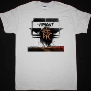 THE PRODIGY INVADERS  MUST DIE NEW WHITE T SHIRT