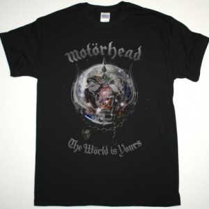 MOTORHEAD THE WORLD IS YOURS NEW BLACK T SHIRT