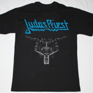 JUDAS PRIEST DEFENDERS OF THE FAITH'84  NEW BLACK T-SHIRT