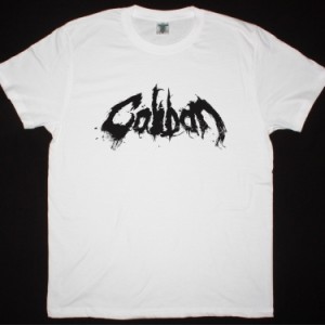 CALIBAN LOGO NEW WHITE T-SHIRT