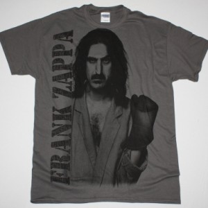 FRANK ZAPPA THEM OR US JUMBO PRINT NEW GREY CHARCOAL T-SHIRT