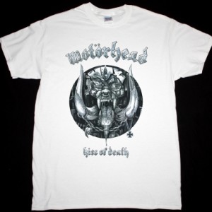 MOTORHEAD KISS OF DEATH NEW WHITE T-SHIRT
