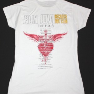 BON JOVI BECAUSE WE CAN THE TOUR EUROPE 2013 NEW WHITE LADY T-SHIRT